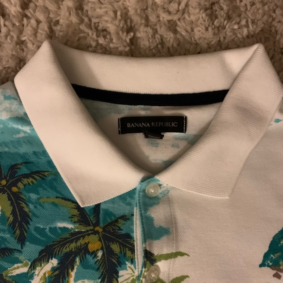 Banana Republic US L Polo Hawaiian - Picture 2 of 3